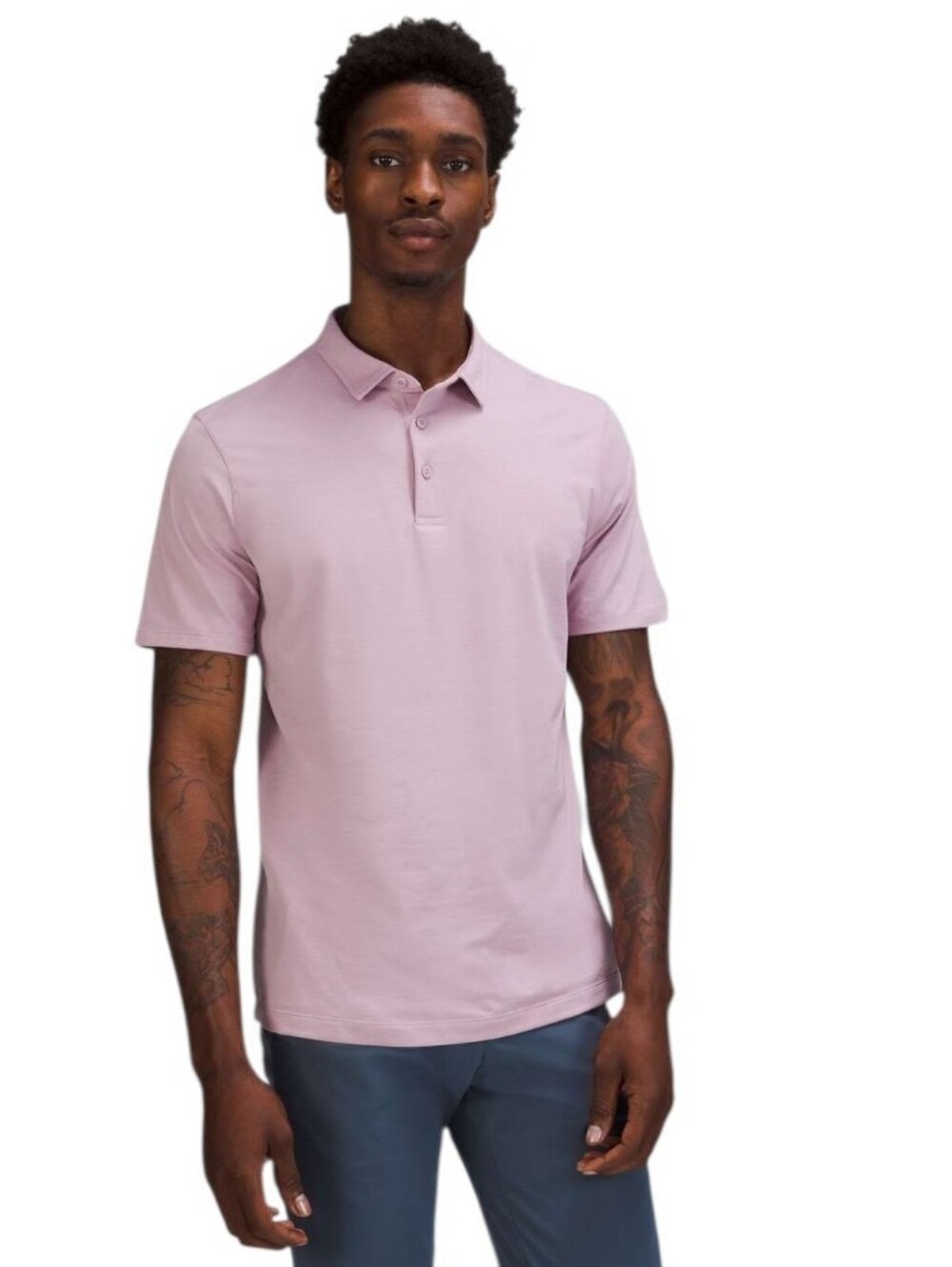Lululemon Evolution Short Sleeve Polo Shirt Dusty Rose